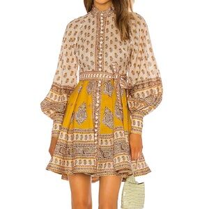 Zimmermann Bonita Paisley Linen Dress Size 0